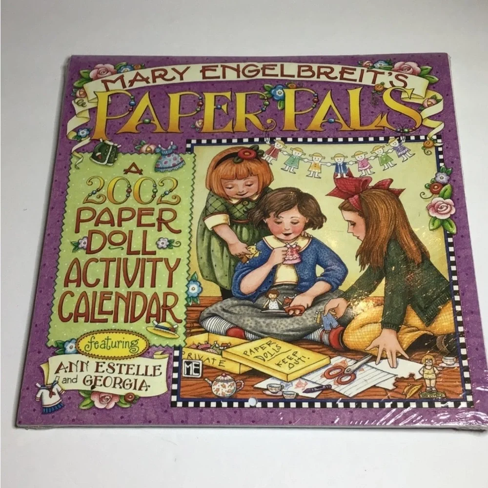 Mary Englebreit’s Vintage PAPER PALS - A 2002 Paper Doll Activity Calendar